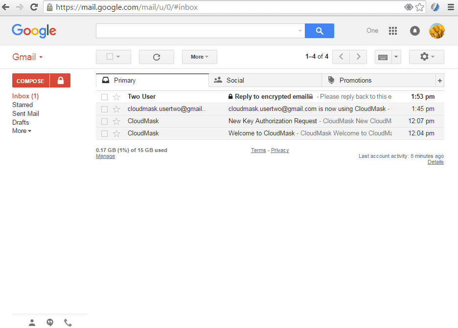 CloudMask Secure Gmail