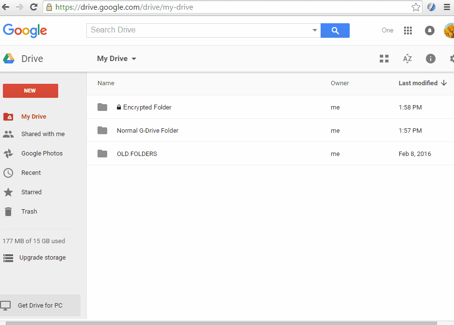 Confidential Google Drive Storage
